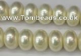 CSB910 15.5 inches 11*15mm rondelle shell pearl beads wholesale