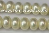 CSB910 15.5 inches 11*15mm rondelle shell pearl beads wholesale