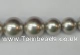 CSB921 15.5 inches 8mm - 14mm round shell pearl beads wholesale