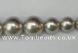 CSB921 15.5 inches 8mm - 14mm round shell pearl beads wholesale