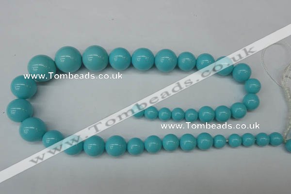 CSB932 15.5 inches 8mm - 16mm round shell pearl beads wholesale