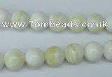 CSB953 15.5 inches 10mm round shell pearl beads wholesale