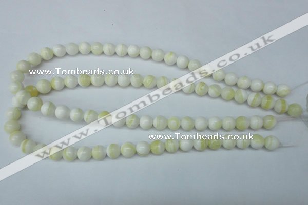 CSB953 15.5 inches 10mm round shell pearl beads wholesale