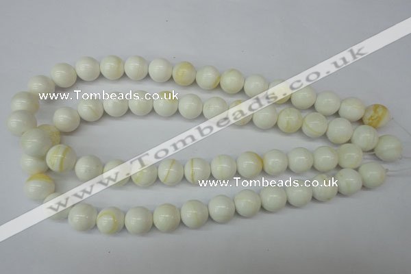 CSB955 15.5 inches 14mm round shell pearl beads wholesale