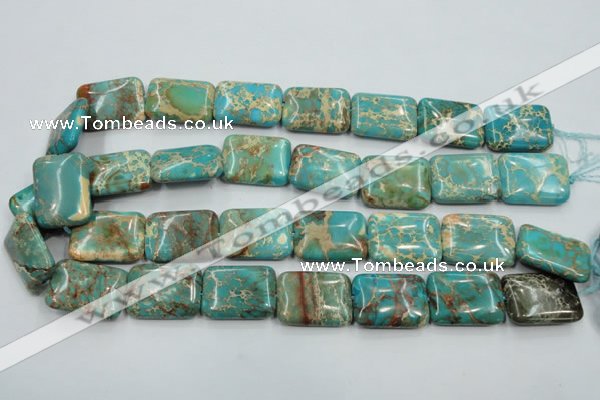 CSE16 15.5 inches 18*25mm rectangle natural sea sediment jasper beads