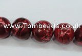 CSE166 15.5 inches 18mm round dyed natural sea sediment jasper beads