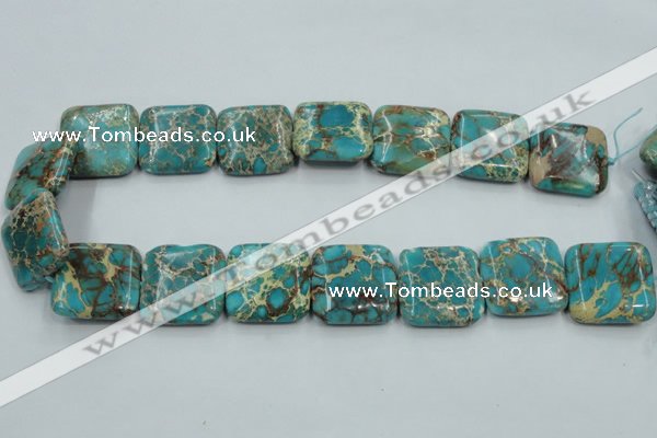 CSE18 15.5 inches 25*25mm square natural sea sediment jasper beads