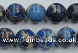 CSE216 15.5 inches 20mm round dyed natural sea sediment jasper beads