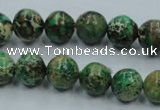 CSE221 15.5 inches 14mm round dyed natural sea sediment jasper beads