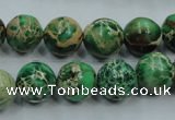 CSE222 15.5 inches 16mm round dyed natural sea sediment jasper beads