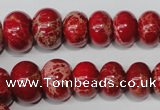 CSE304 15.5 inches 7*10mm – 15*20mm rondelle dyed sea sediment jasper beads