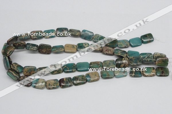 CSE5015 15.5 inches 12*16mm rectangle natural sea sediment jasper beads
