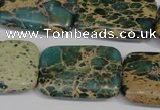 CSE5028 15.5 inches 20*30mm rectangle natural sea sediment jasper beads