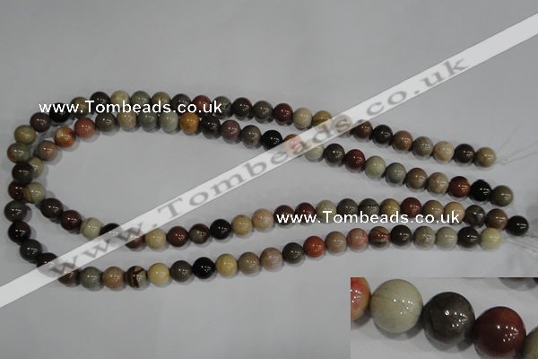 CSE5202 15.5 inches 8mm round sea sediment jasper beads wholesale