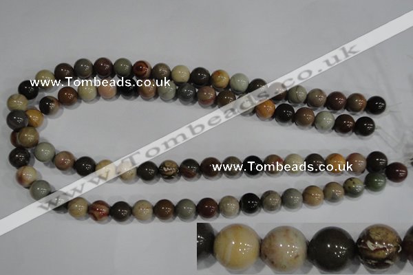 CSE5203 15.5 inches 10mm round sea sediment jasper beads wholesale