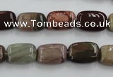 CSE5311 15.5 inches 8*14mm rectangle sea sediment jasper beads wholesale