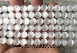 CSE602 15 inches 8mm round selenite beads wholesale