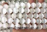 CSE614 15 inches 12mm round selenite gemstone beads