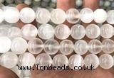 CSE615 15 inches 14mm round selenite gemstone beads