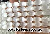 CSE636 15 inches 10*14mm rice selenite beads wholesale