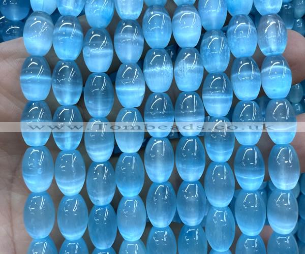 CSE666 15 inches 10*14mm rice selenite beads wholesale