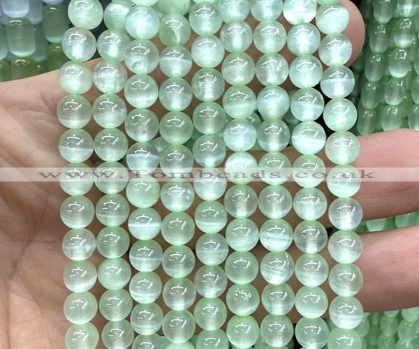 CSE670 15 inches 6mm round selenite beads wholesale