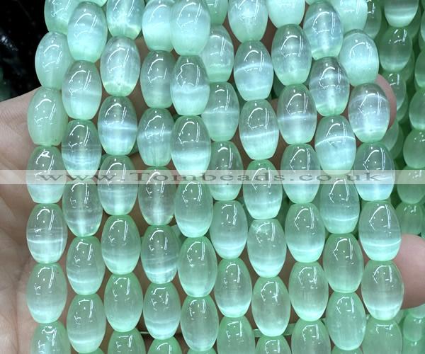 CSE675 15 inches 8*12mm rice selenite beads wholesale