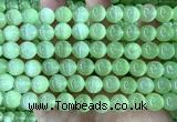 CSE682 15 inches 10mm round selenite beads wholesale