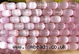 CSE708 15 inches 8*12mm drum selenite beads wholesale
