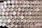 CSE721 15 inches 8mm round selenite beads wholesale