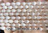 CSE724 15 inches 6*9mm rice selenite beads wholesale