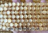CSE731 15 inches 8mm round selenite beads wholesale