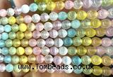 CSE750 15 inches 6mm round rainbow selenite beads wholesale