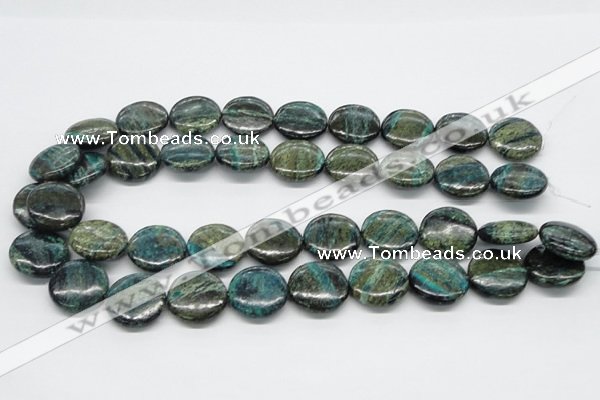 CSG17 15.5 inches 20mm flat round long spar gemstone beads wholesale