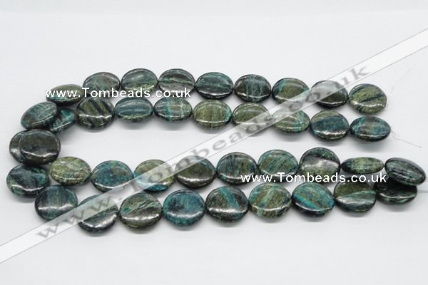 CSG19 15.5 inches 12mm flat round long spar gemstone beads wholesale