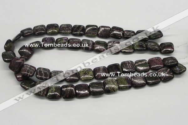 CSG59 15.5 inches 16*16mm square long spar gemstone beads wholesale