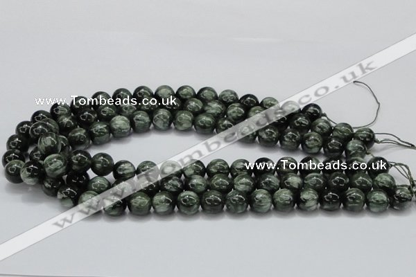 CSH04 15.5 inches 12mm round natural seraphinite gemstone beads