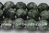 CSH09 15.5 inches 14mm faceted round natural seraphinite beads