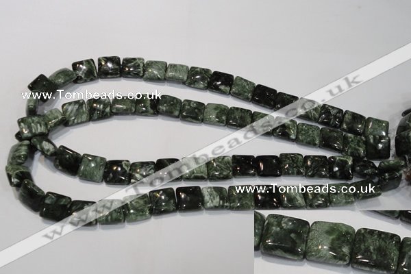 CSH102 15.5 inches 12*12mm square natural seraphinite gemstone beads