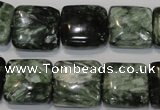 CSH104 15.5 inches 16*16mm square natural seraphinite gemstone beads