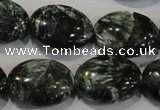 CSH134 15.5 inches 16*20mm oval natural seraphinite gemstone beads