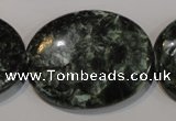 CSH138 15.5 inches 30*40mm oval natural seraphinite gemstone beads