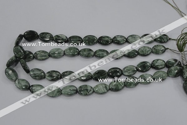 CSH50 15.5 inches 15*20mm oval natural seraphinite gemstone beads