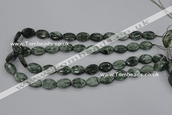 CSH55 15.5 inches 12*16mm oval natural seraphinite gemstone beads