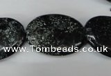 CSI98 15.5 inches 22*30mm oval silver scale stone beads wholesale