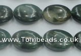 CSJ206 15.5 inches 15*20mm oval serpentine jade gemstone beads