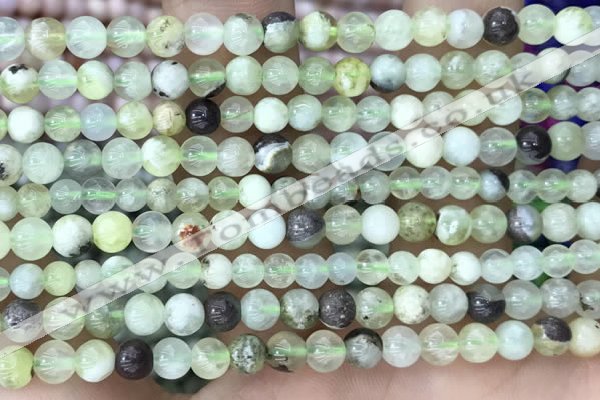 CSJ300 15.5 inches 4mm round serpentine new jade beads wholesale