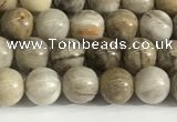 CSL150 15.5 inches 4mm round 

sliver leaf jasper beads wholesale