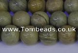 CSL203 15.5 inches 10mm round silver leaf jasper beads wholesale