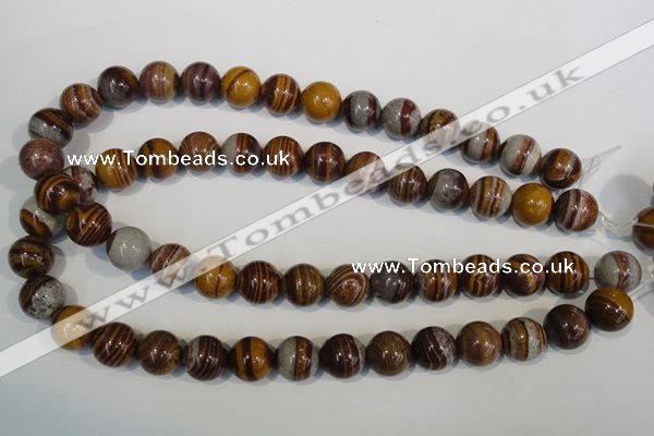 CSL84 15.5 inches 14mm round silver leaf jasper beads wholesale